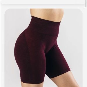 Alphalete Black Cherry Biker Shorts